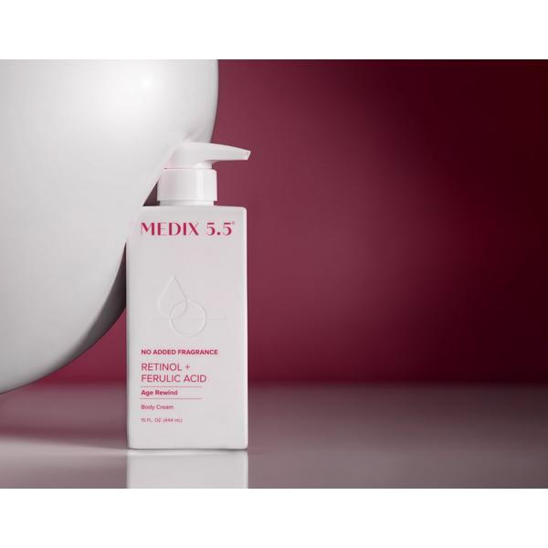 Medix 5.5 Retinol + Ferulic Acid Age Rewind Fragrance Free Body Cream Moisturizer #8