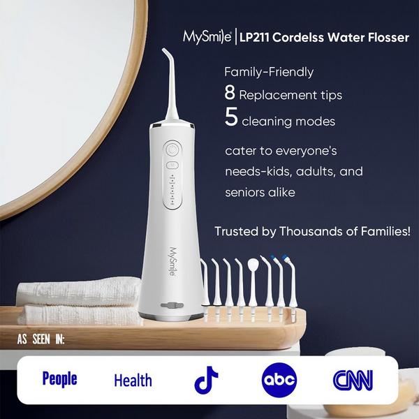 MySmile LP211 Portable Cordless Water Flosser with 5 Modes #5