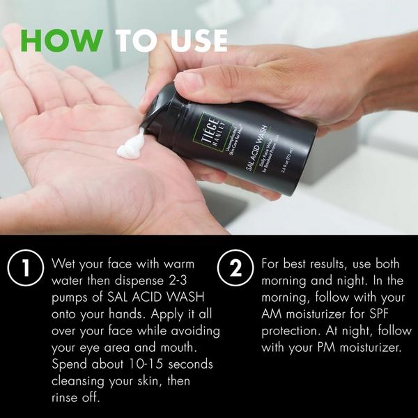 Tiege Hanley SAL ACID WASH Daily Face Wash for Breakout Prone Skin #4