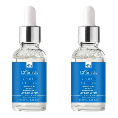 skinChemists Youth Series Dry Skin Serum Marula Oil 4%, Q10 1%, Rosehip Oil 4%