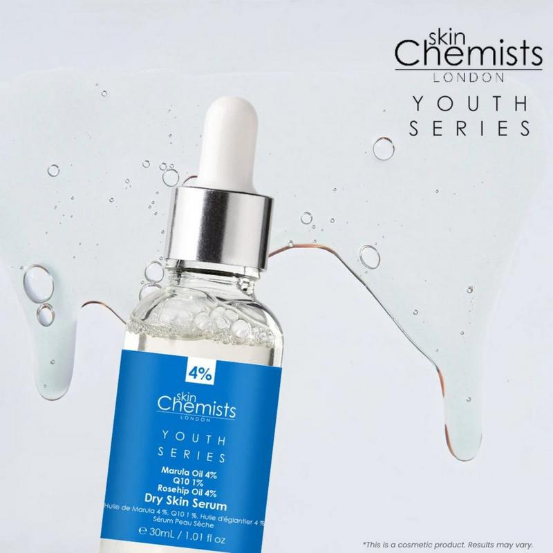 skinChemists - 2 ct Dry Skin Serum Marula Oil 4%, Q10 1%, Rosehip