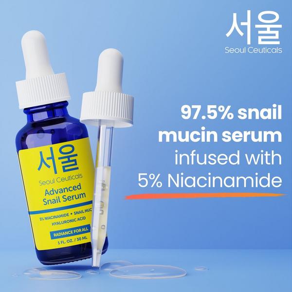 Seoul Ceuticals Korean Skin Care Niacinamide Advanced Snail Serum #5
