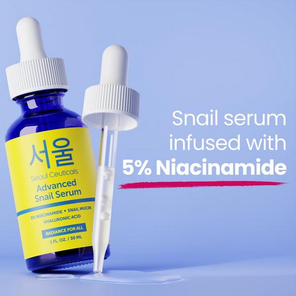 Seoul Ceuticals Korean Skin Care Niacinamide Advanced Snail Serum #7