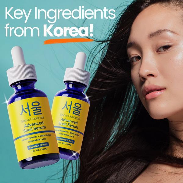 Seoul Ceuticals Korean Skin Care Niacinamide Advanced Snail Serum #8