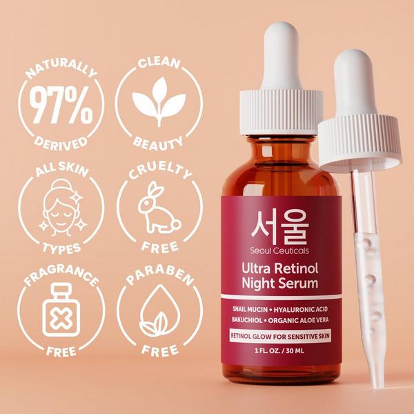 Seoul Ceuticals Korean Skin Care Ultra Retinol Night Serum #5