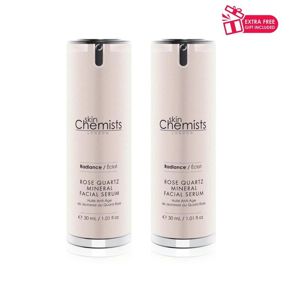 Skinchemists Rose Quartz Mineral Facial Serum - Duo Pack (x 2) In Transparent