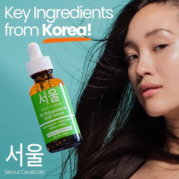 Seoul Ceuticals Korean Skin Care 3% Polyglutaimic Acid Serum #4