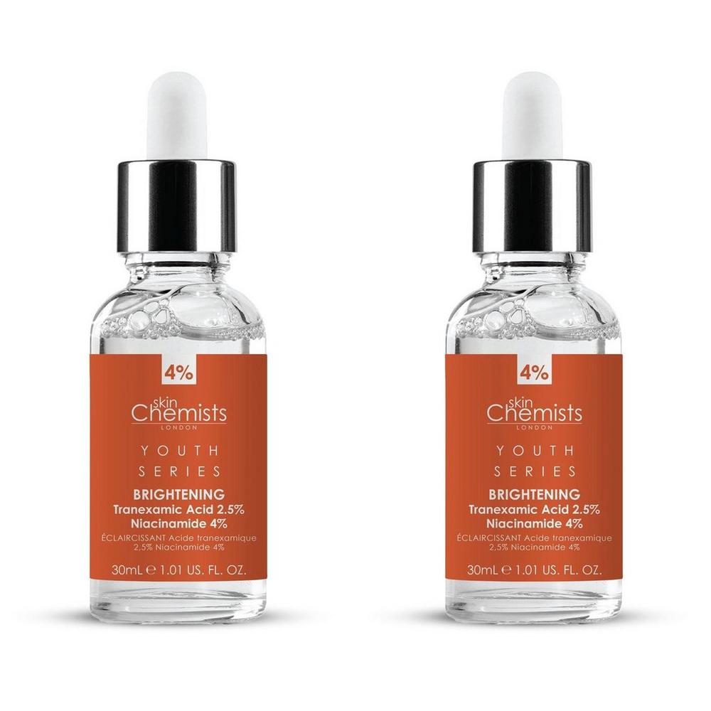 Skinchemists Youth Series Tranexamic Acid 2.5%, Niacinamide 4% Brightening Serum - 2 Ct
