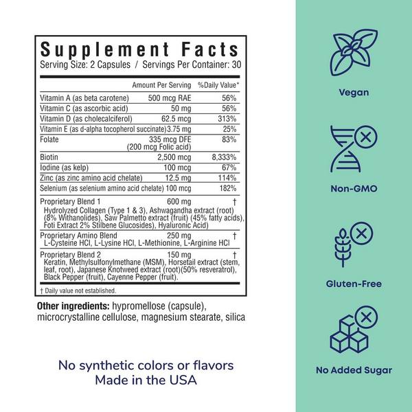 Her Own Grow Capsules: Supports Fuller, Healthier Hair with Keratin, Biotin and Zinc #6