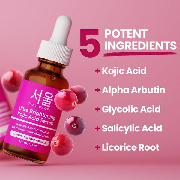 Seoul Ceuticals Korean Skin Care Ultra Brightening Kojic Acid Serum #3
