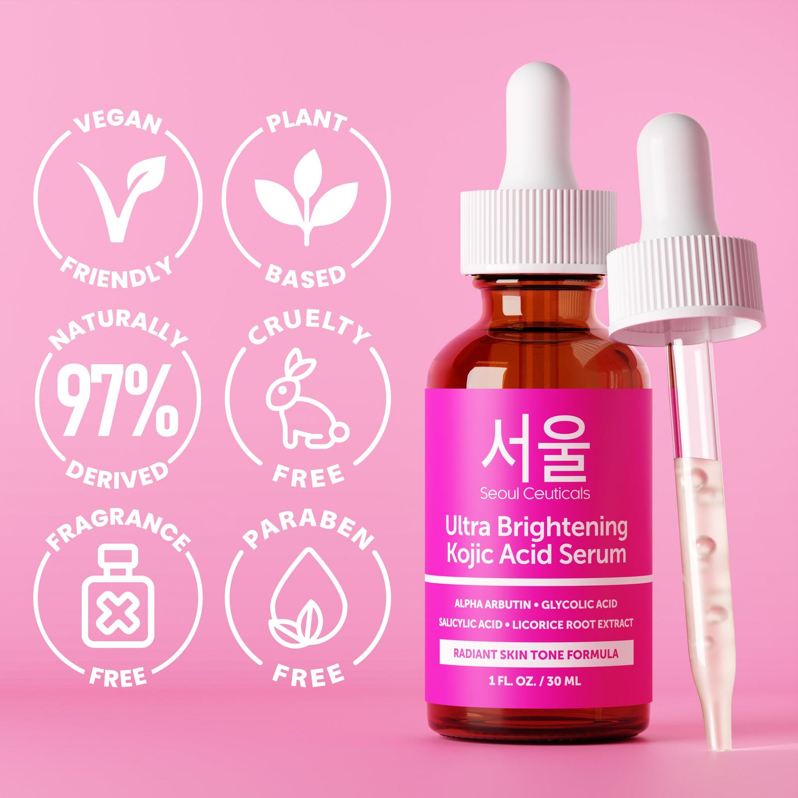 Korean Skin Care Ultra Brightening Kojic Acid Serum