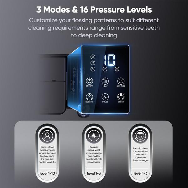 MySmile LP233 Pro UVC Countertop Water Flosser with Water Filter #3