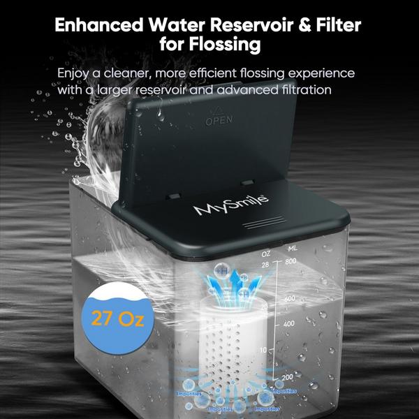 MySmile LP233 Pro UVC Countertop Water Flosser with Water Filter #5