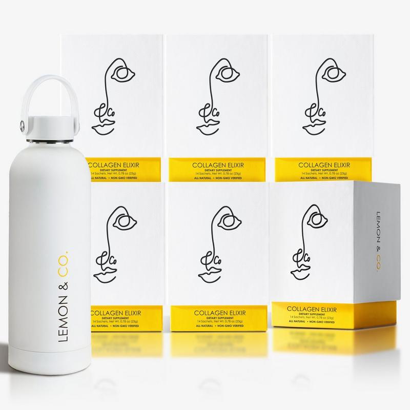 Lemon and Co. Collagen - Liquid Collagen Drink Mix | Daily Elixir with  Marine Collagen & Vitamin C, 12-Week Bundle | Ulta Beauty