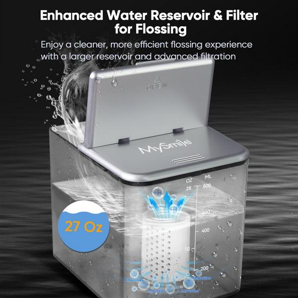 MySmile LP233 Pro UVC Countertop Water Flosser with Water Filter #5