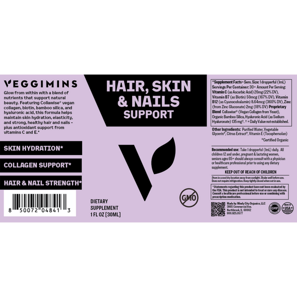 Veggimins Hair, Skin & Nail Supplement #4