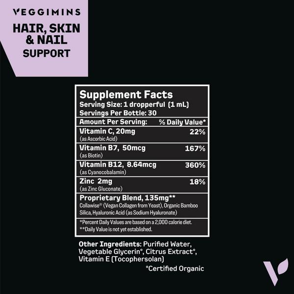 Veggimins Hair, Skin & Nail Supplement #5