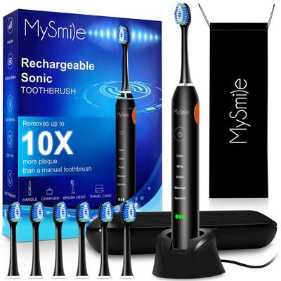MySmile Elite Rechargeable Sonic Toothbrush with Travel Case
