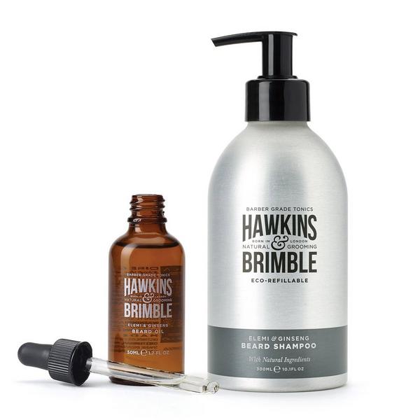 Hawkins & Brimble Eco-Refillable Beard Regime Bundle #3