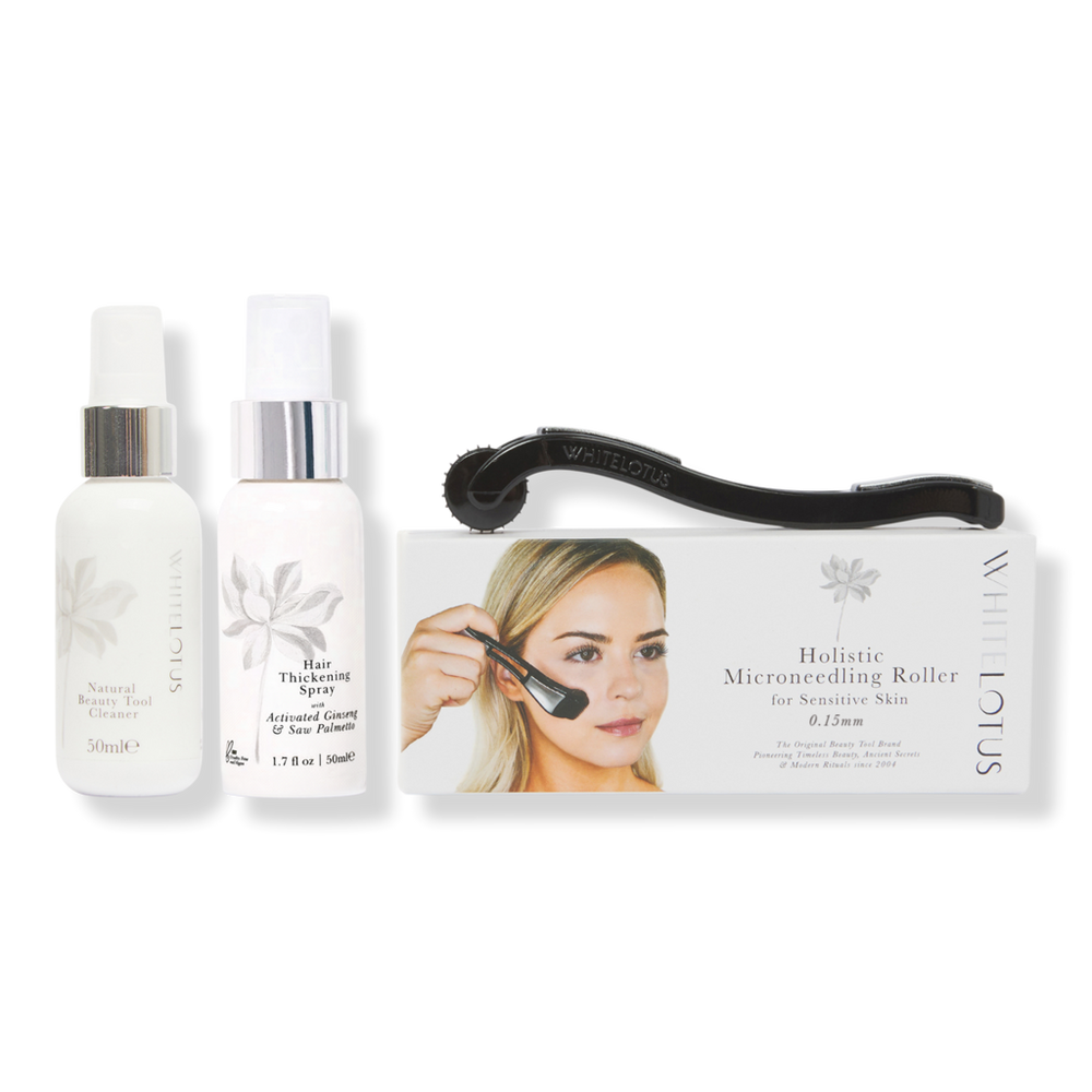 White Lotus Beauty Holistic Dermaroller Kit For Hair