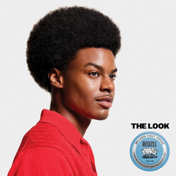 REUZEL Blue Water Based Pomade High Shine Strong Hold #3