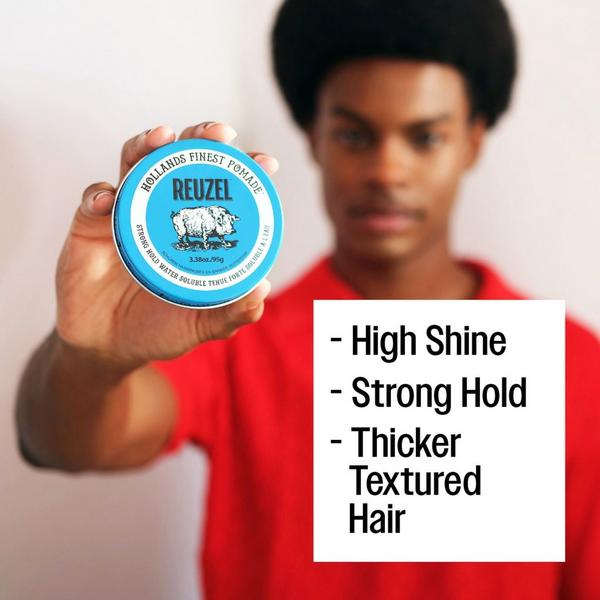 REUZEL Blue Water Based Pomade High Shine Strong Hold #7