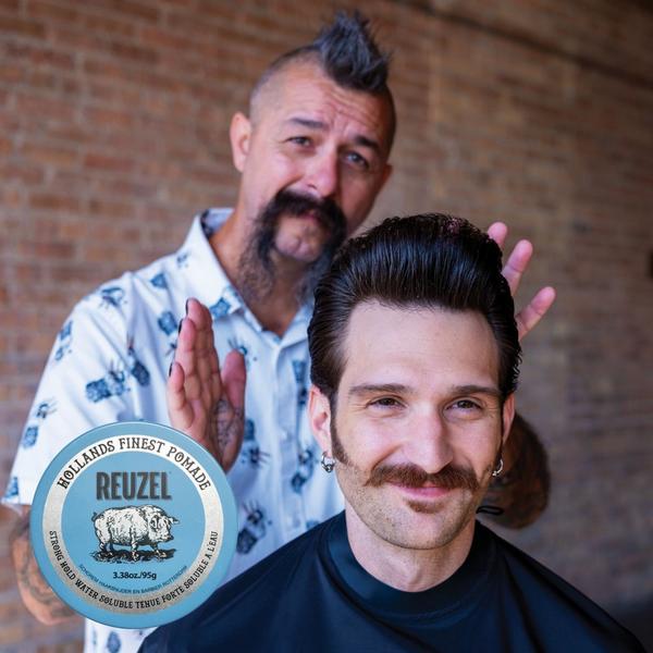 REUZEL Blue Water Based Pomade High Shine Strong Hold #8