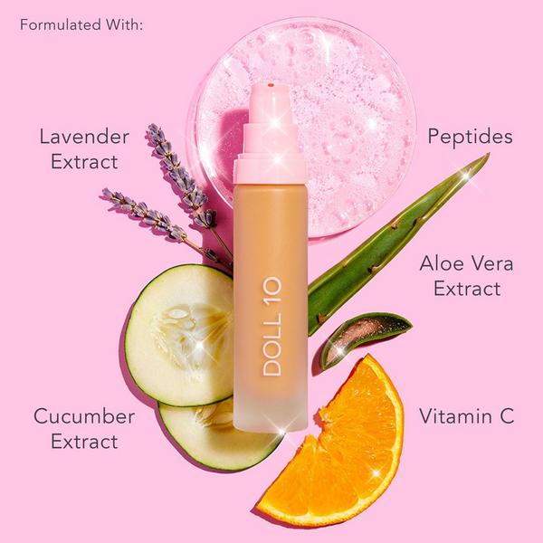 Doll 10 T.C.E This Covers Everything Super Coverage Serum Makeup with Peptides #5