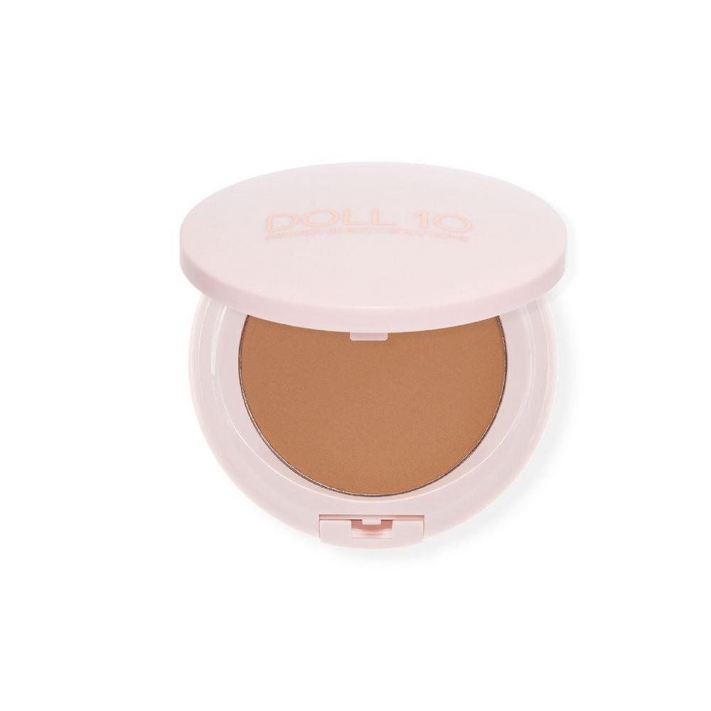 Doll 10 T.c.e. Super Coverage Serum Powder Foundation - Tan In Brown