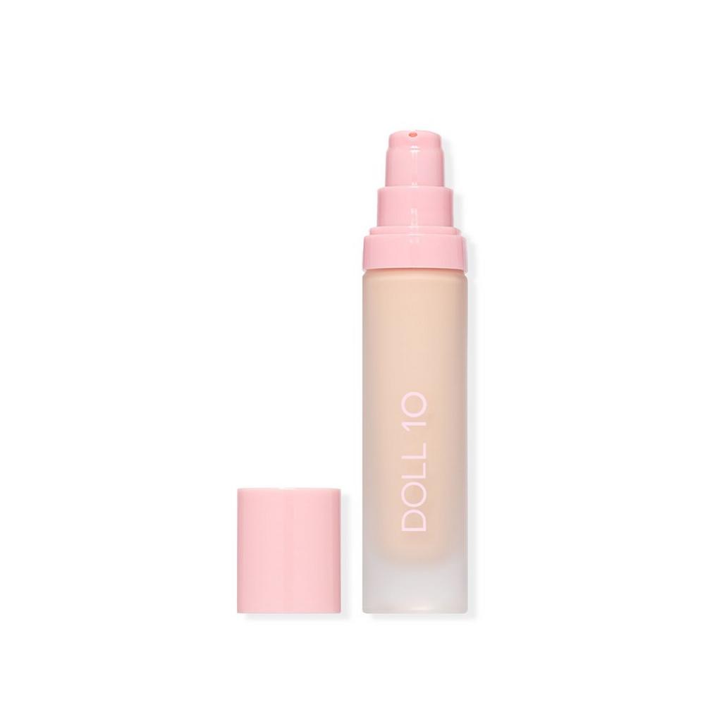 Doll 10 T.c.e This Covers Everything Super Coverage Serum Makeup With Peptides - Fair In Nude