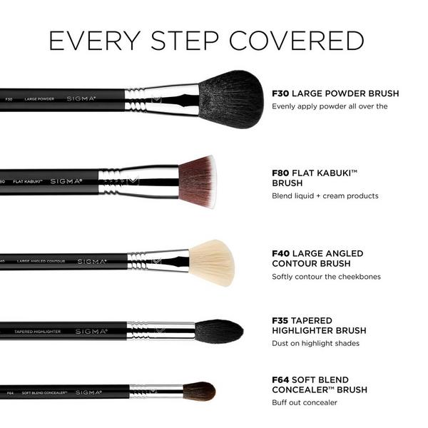Sigma Beauty Classic Face Brush Set #2