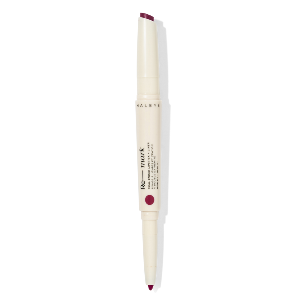 Haleys Beauty Re-mark Dual Ended Lipstick + Liner - Merlot In Burgundy
