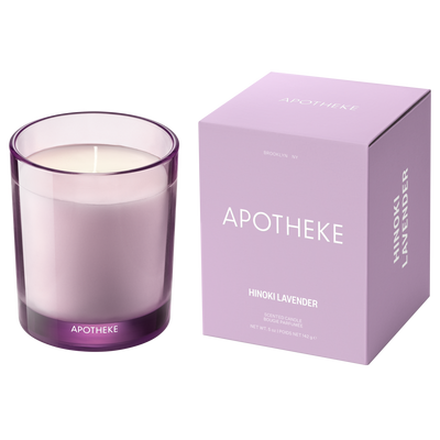 APOTHEKE Hinoki Lavender Petite Scented Candle