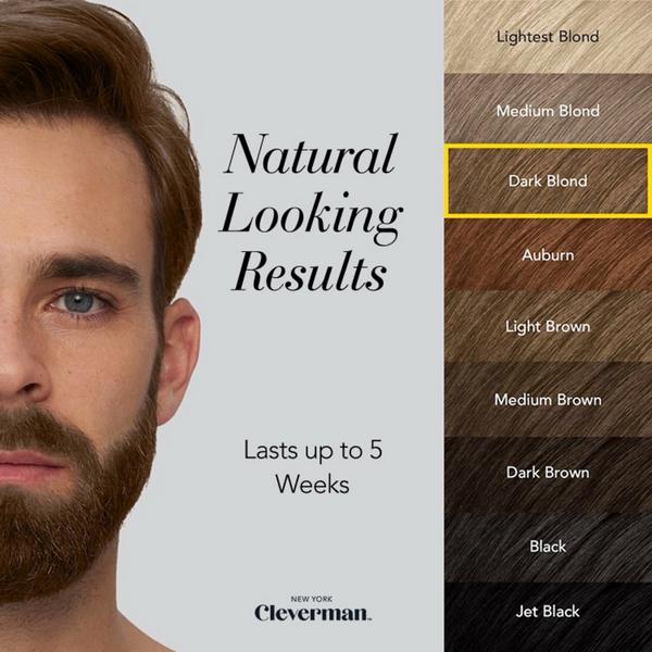 Cleverman All-In-One Beard, Hair & Touch Ups Reusable Dye Kit for Men –Natural-Looking Gray Coverage #2