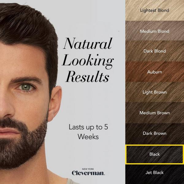 Cleverman All-In-One Beard, Hair & Touch Ups Reusable Dye Kit for Men –Natural-Looking Gray Coverage #2