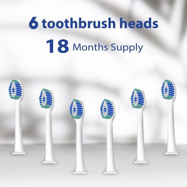 MySmile Elite Sonic Toothbrush Replacement Heads (6 Pack) #3