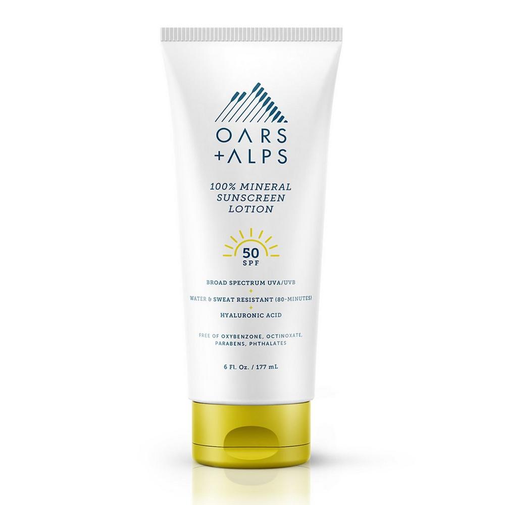 Oars + Alps 100% Mineral Sunscreen Lotion With Spf 50