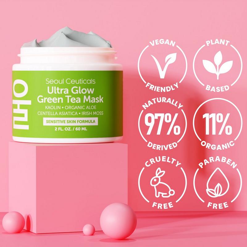 Seoul Ceuticals - Korean Skin Care Ultra Glow Green Tea Mask