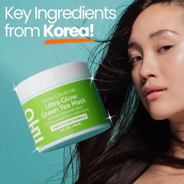 Seoul Ceuticals Korean Skin Care Ultra Glow Green Tea Mask #8