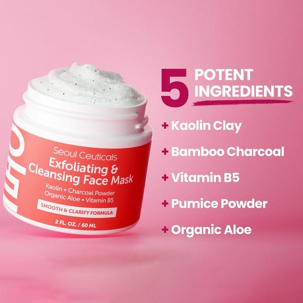 Seoul Ceuticals Korean Skin Care Exfoliating & Cleansing Face Mask #2