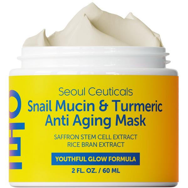 Seoul Ceuticals Korean Skin Care Snail Mucin & Turmeric Anti Aging Mask #1