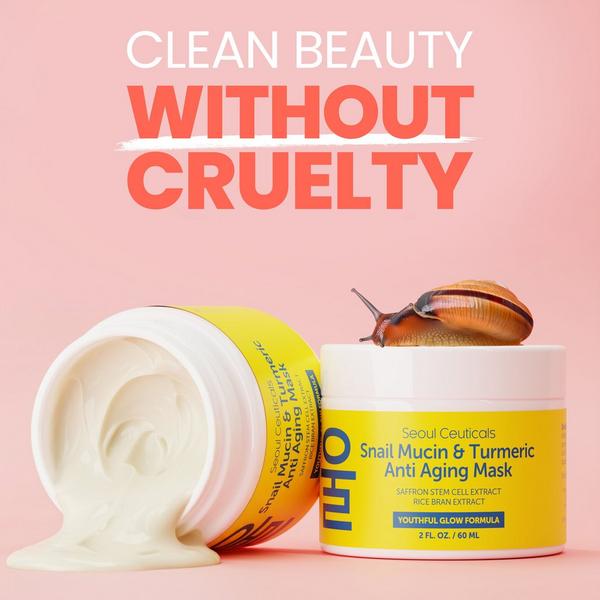 Seoul Ceuticals Korean Skin Care Snail Mucin & Turmeric Anti Aging Mask #7