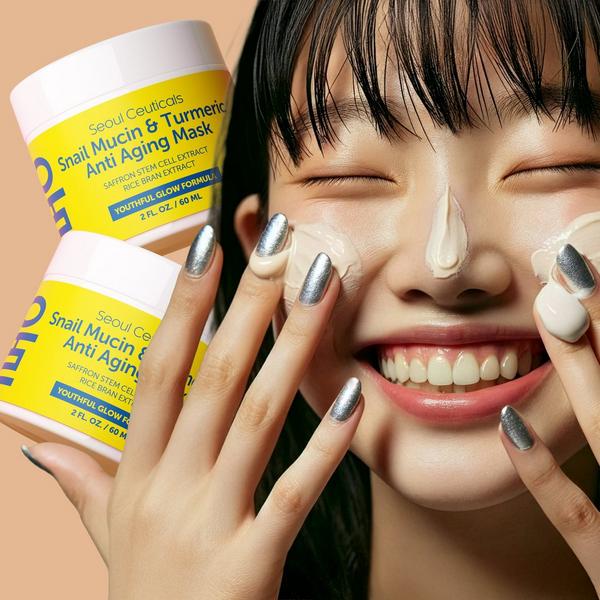 Seoul Ceuticals Korean Skin Care Snail Mucin & Turmeric Anti Aging Mask #8