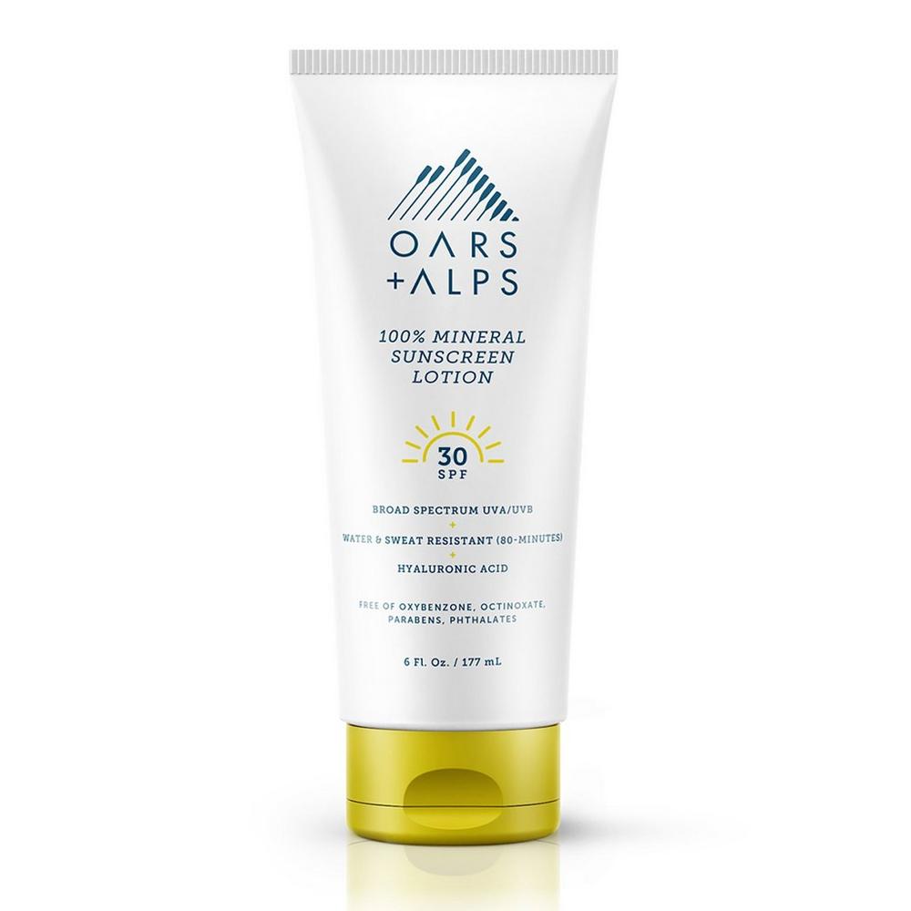 Oars + Alps 100% Mineral Sunscreen Lotion With Spf 30