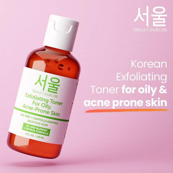 Seoul Ceuticals Korean Skin Care Exfoliating Toner for Oily, Acne-Prone Skin #3