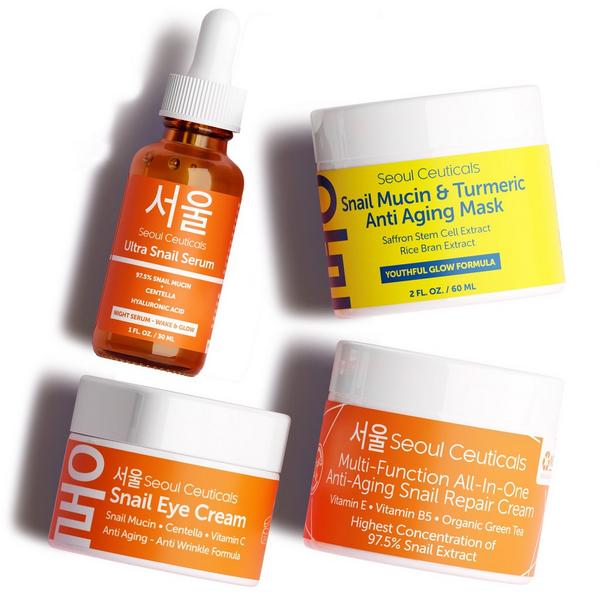 Seoul Ceuticals Korean Skin Care Snail Mucin Glow Kit #1