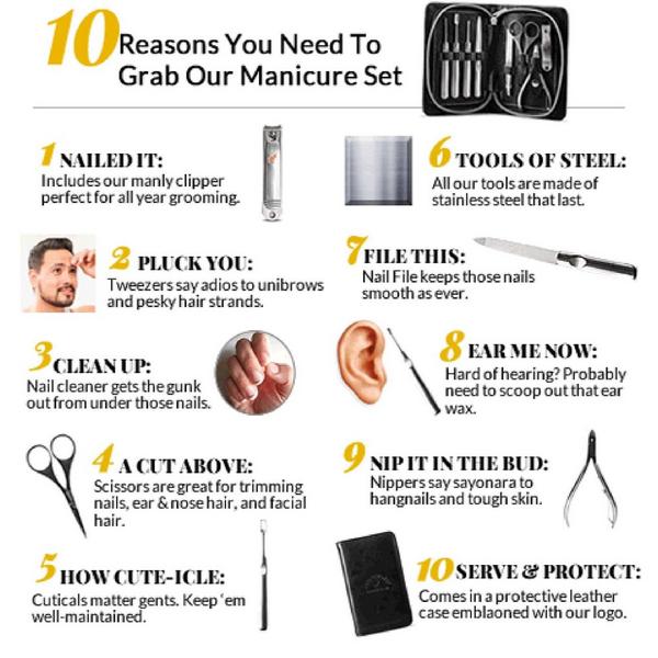 Pete & Pedro 8-Piece Manicure Set #5