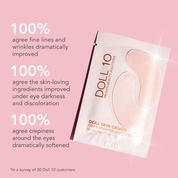 Doll 10 Doll Skin Genius Firm and Brighten Under Eye Gels #3