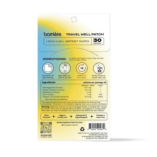 Barrière TRAVEL WELL Patch 30 Pack #2