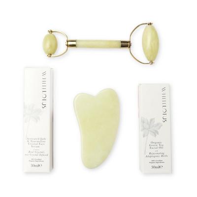 White Lotus Beauty Genuine Jade Crystal Facial Set